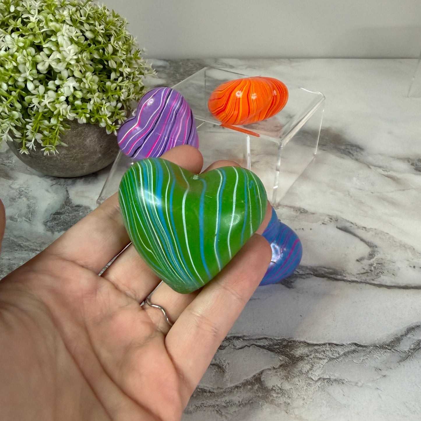 Squishy Toy - Heart, Marble